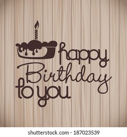 Abstract happy birthday background with special objects