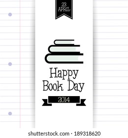 abstract happy book day on a special background