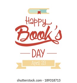 abstract happy book day on a special background
