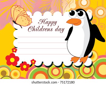 abstract happy children's day concept background, illustration