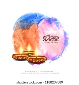 Abstract Happy Diwali artistic background