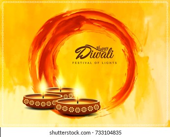 Abstract Happy Diwali artistic Background