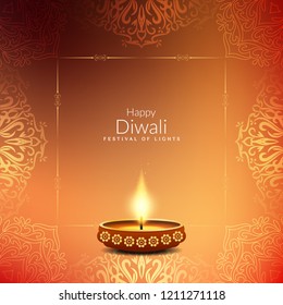 Abstract Happy Diwali background