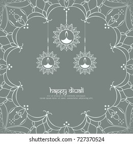 Abstract Happy Diwali background;