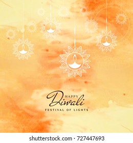 Abstract Happy Diwali background; 