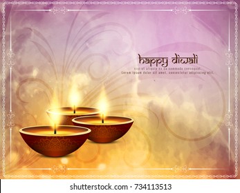 Abstrakt Happy Diwali Hintergrund