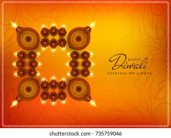 Abstract Happy Diwali background