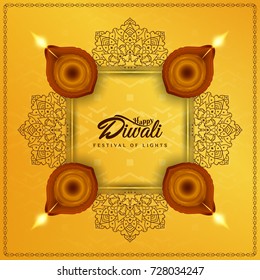 abstract Happy Diwali background design