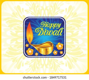 abstract happy diwali background vector illustration