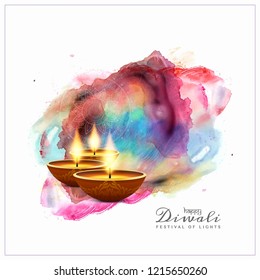 Abstract Happy Diwali beautiful colorful background