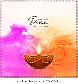 abstract Happy Diwali colorful background design