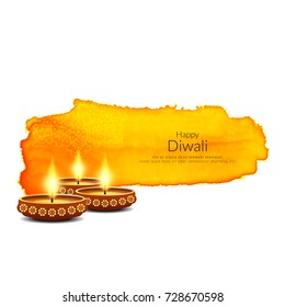 Abstract Happy Diwali decorative background