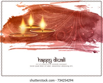 Abstract Happy Diwali decorative background