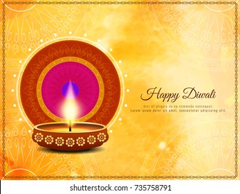 Abstract Happy Diwali decorative background