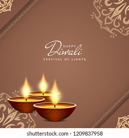 Abstract Happy Diwali elegant background