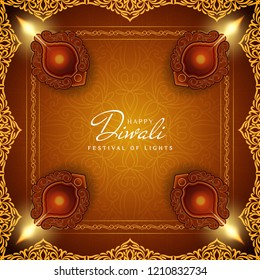 Abstract Happy Diwali elegant background