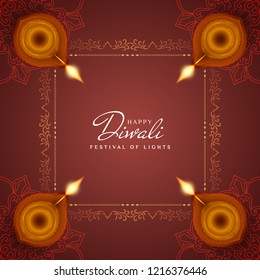 Abstract Happy Diwali elegant background