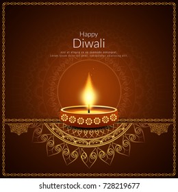 Abstract Happy Diwali elegant background