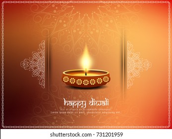 Abstract Happy Diwali elegant background