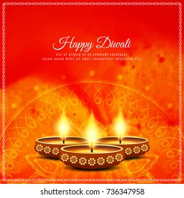 Abstract Happy Diwali elegant background