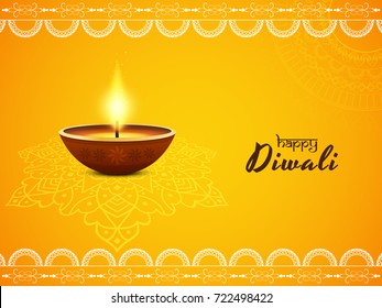 Abstract Happy Diwali elegant vector background 
