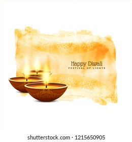Abstract Happy Diwali Indian festival background vector
