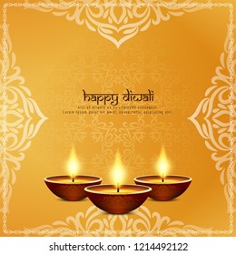 Abstract Happy Diwali religious festival background