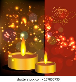 Abstract happy diwali shiny beautiful bright celebration vector background