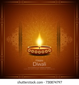 Abstract Happy Diwali stylish background