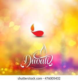 Abstract Happy Diwali text design background. vector illustration.