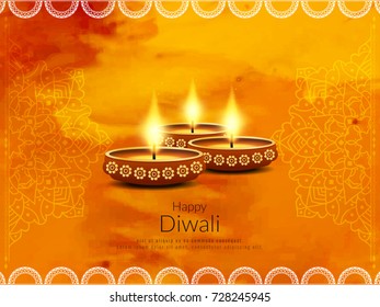 Abstract Happy Diwali vector background