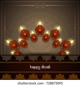 Abstract Happy Diwali vector background