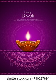 Abstract Happy Diwali vector background