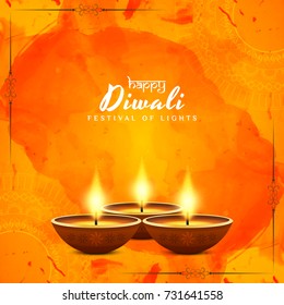 Abstract Happy Diwali vector background
