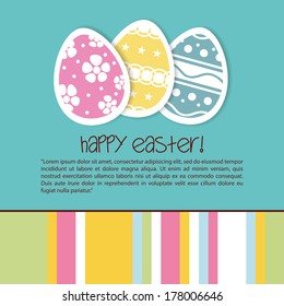 abstract Happy easter background with special objects