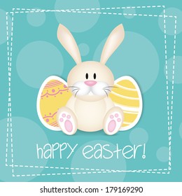abstract Happy easter background with special objects