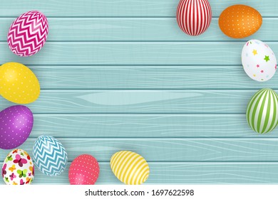 Abstract Happy Easter Background Vector Illustration EPS10