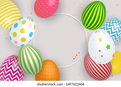 Abstract Happy Easter Background Vector Illustration EPS10