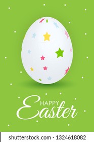 Abstract Happy Easter Template Holiday Background Vector Illustration EPS10