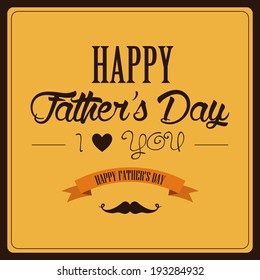 abstract happy father's day background with special objects