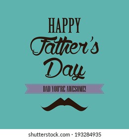 abstract happy father's day background with special objects