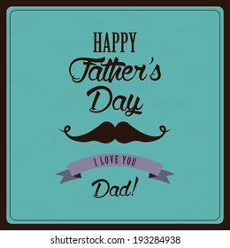 abstract happy father's day background with special objects