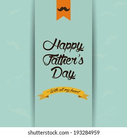 abstract happy father's day background with special objects