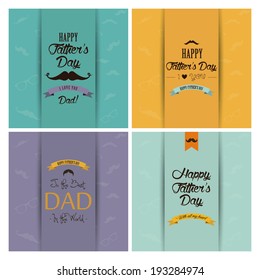 abstract happy father's day background with special objects