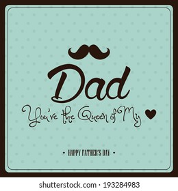 abstract happy father's day background with special objects