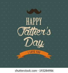abstract happy father's day background with special objects