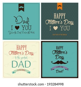 abstract happy father's day background with special objects