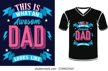 abstract Happy father's day on a special Vintage Tshirt, Logo,  Typography  Design and vector with Stock Image Design File.