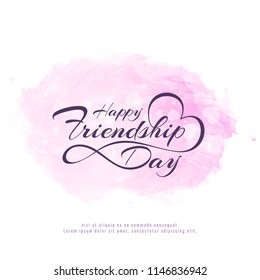 Abstract Happy Friendship day greeting background