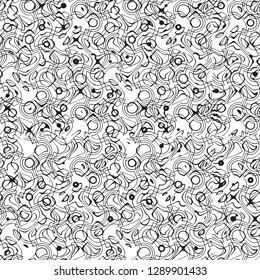 Abstract happy, geometric linear,  hipster fashion design print funny shapes pattern texture for cover, textile print, fabric, swimwear cloth or decoration. - Vector